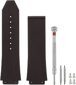 25mm Watch Band Compatible with Hublot Big Bang, Soft Silicone Rubber Replacement Wrist Strap for Hublot Big Bang Watch Straps