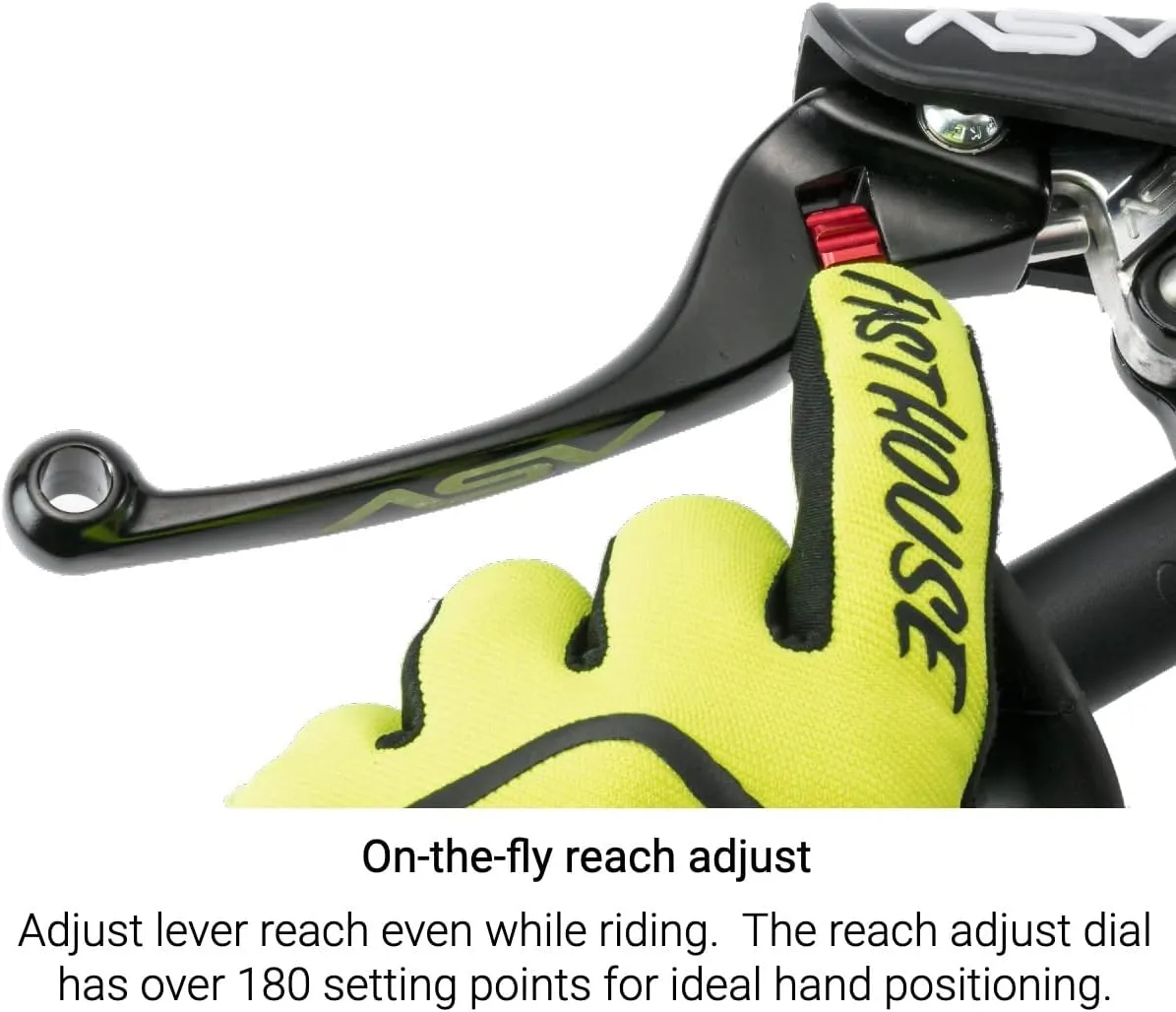 ASV Unbreakable F4 Quad ATV Clutch Lever w/PRO Perch # CD F406PX - Shorty Orange