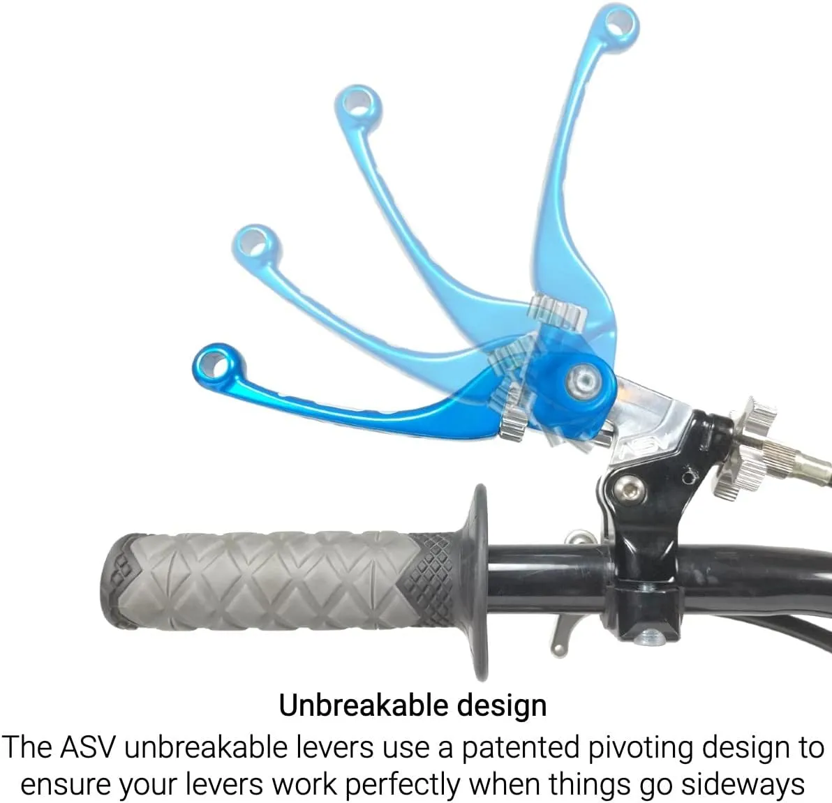 ASV Unbreakable F4 Quad ATV Clutch Lever w/PRO Perch # CD F406PX - Shorty Orange