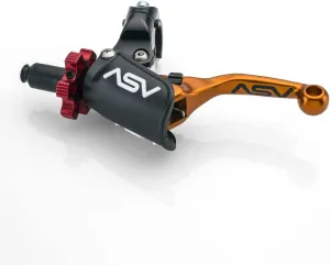 ASV Unbreakable F4 Quad ATV Clutch Lever w/PRO Perch # CD F406PX - Shorty Orange