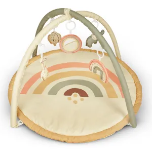 Baby Play Gym: Jungle Rainbow – Neutrals, Discovery Mirror & 4 Activity Toys, Sensory Playmat & Arch, Extra Thick & Soft, Baby & Toddler