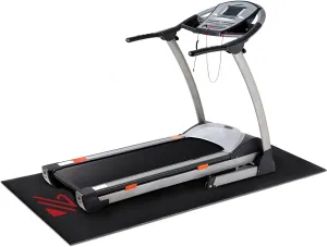 BUCKLOS Treadmill Mat for Hardwood Floors/Carpet/Tile 6mm Thick - Exercise Equipment Mats for Peloton/Nordictrack Indoor Cycling Under Floor/Hard Wood/Concrete Protect