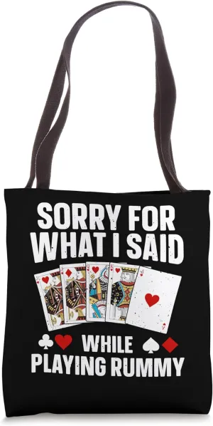 Cool Rummy Design For Men Women Card Game Gin Rummy Lovers Tote Bag