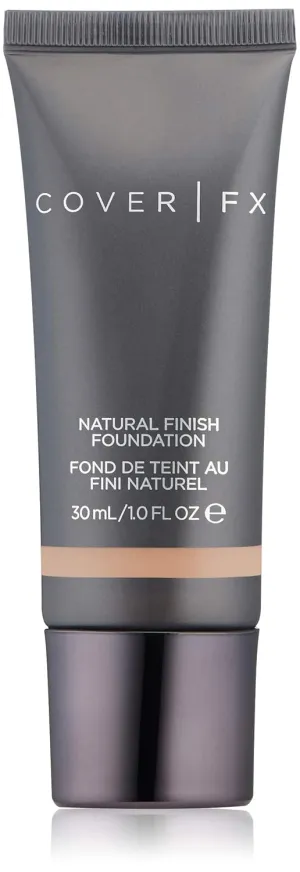 Cover FX Natural Finish Foundation: Water-based Foundation that Delivers 12-hour Coverage and Natural, Second-Skin Finish with Powerful Antioxidant Protection - P60, 1 Fl Oz