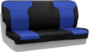 Coverking Custom Fit Front Bench Seat Cover for Select Chevrolet Models - Neosupreme (Blue with Black Sides)