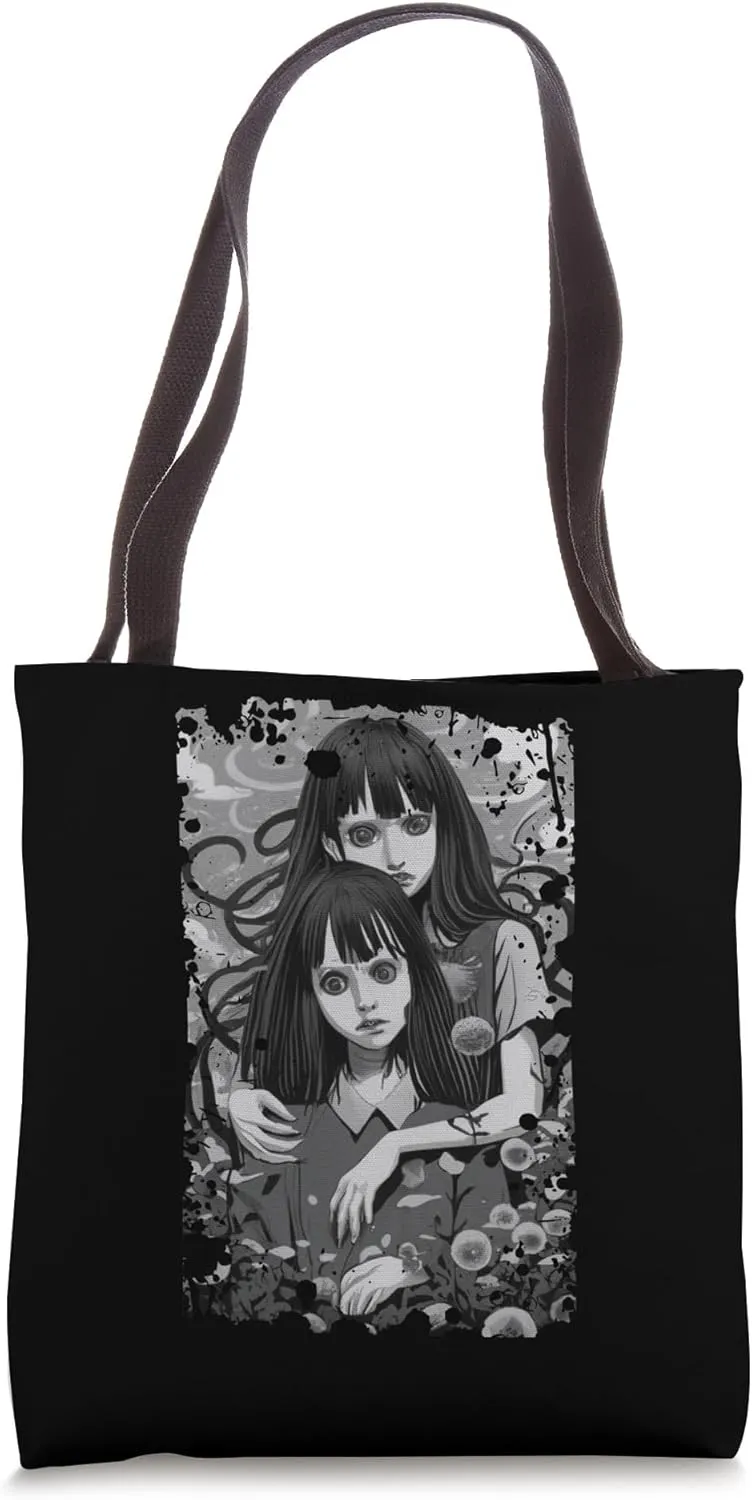 Creepy Cute Revenge And Sorrow Sister Twins Occult Day Tote Bag