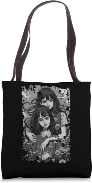 Creepy Cute Revenge And Sorrow Sister Twins Occult Day Tote Bag