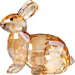 Crystal Bunny Rabbit Animal Collectible Cute Figurine Birthday Gifts Home Decor (Gold)