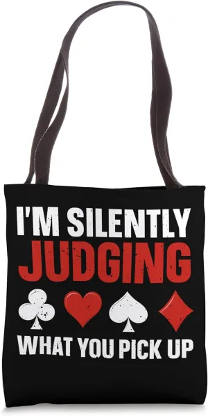 Cute Rummy Design For Men Women Card Game Gin Rummy Player Tote Bag