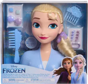 Disney Frozen 2 Elsa Styling Head, 14-pieces, Pretend Play, Kids Toys for Ages 3 Up by Just Play
