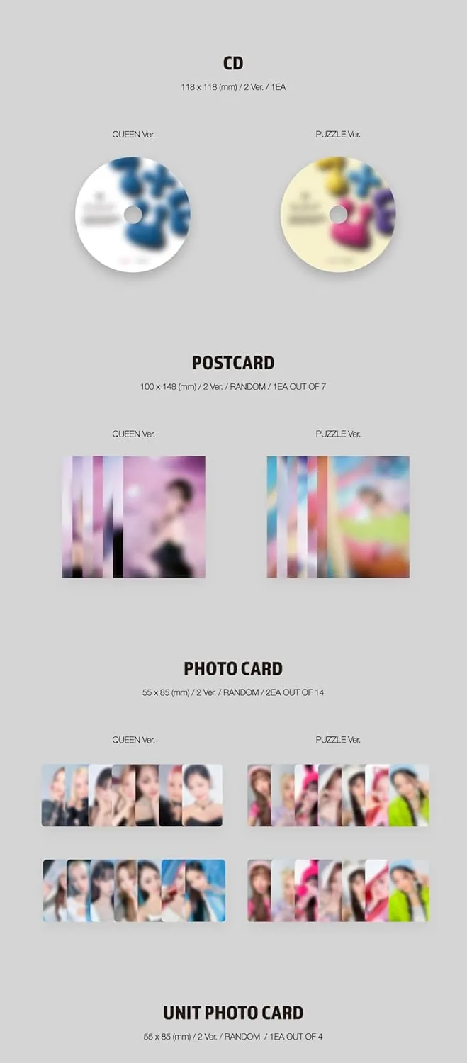 EL7Z UP 7 UP 1st Mini Album Contents Photocard Sticker Tracking Sealed ELZZ UP (Standard Puzzle Version)