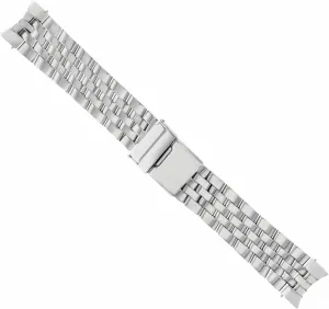 Ewatchparts 22mm Watch Band Compatible With Breitling Navitimer Crosswind Chronomat 5 Link Shiny Center Stainless Steel