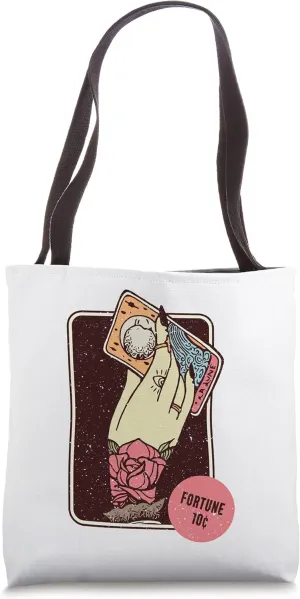 Fortune Teller Tarot Card Reading Witch Aesthetic Halloween Tote Bag
