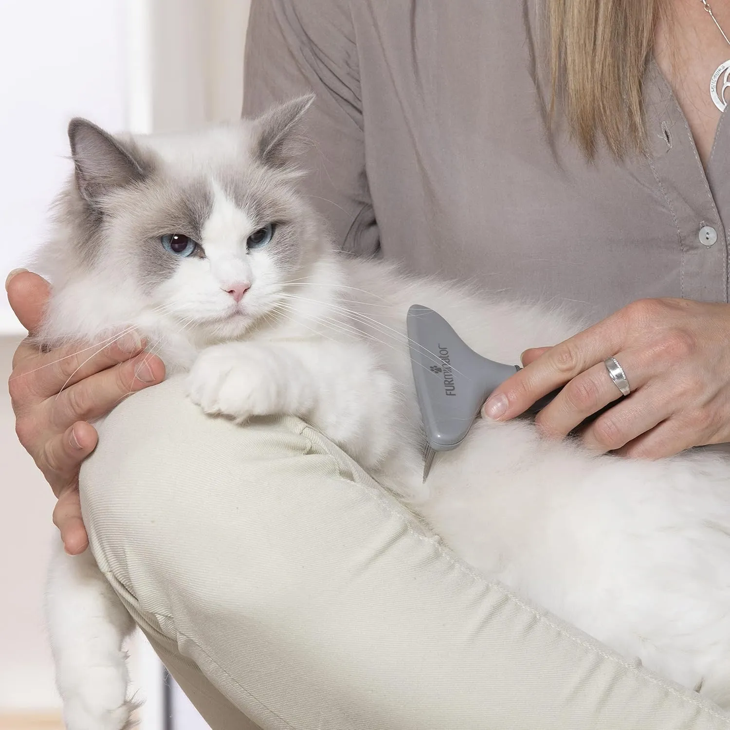 FURminator Grooming Rake for Cats and Dogs