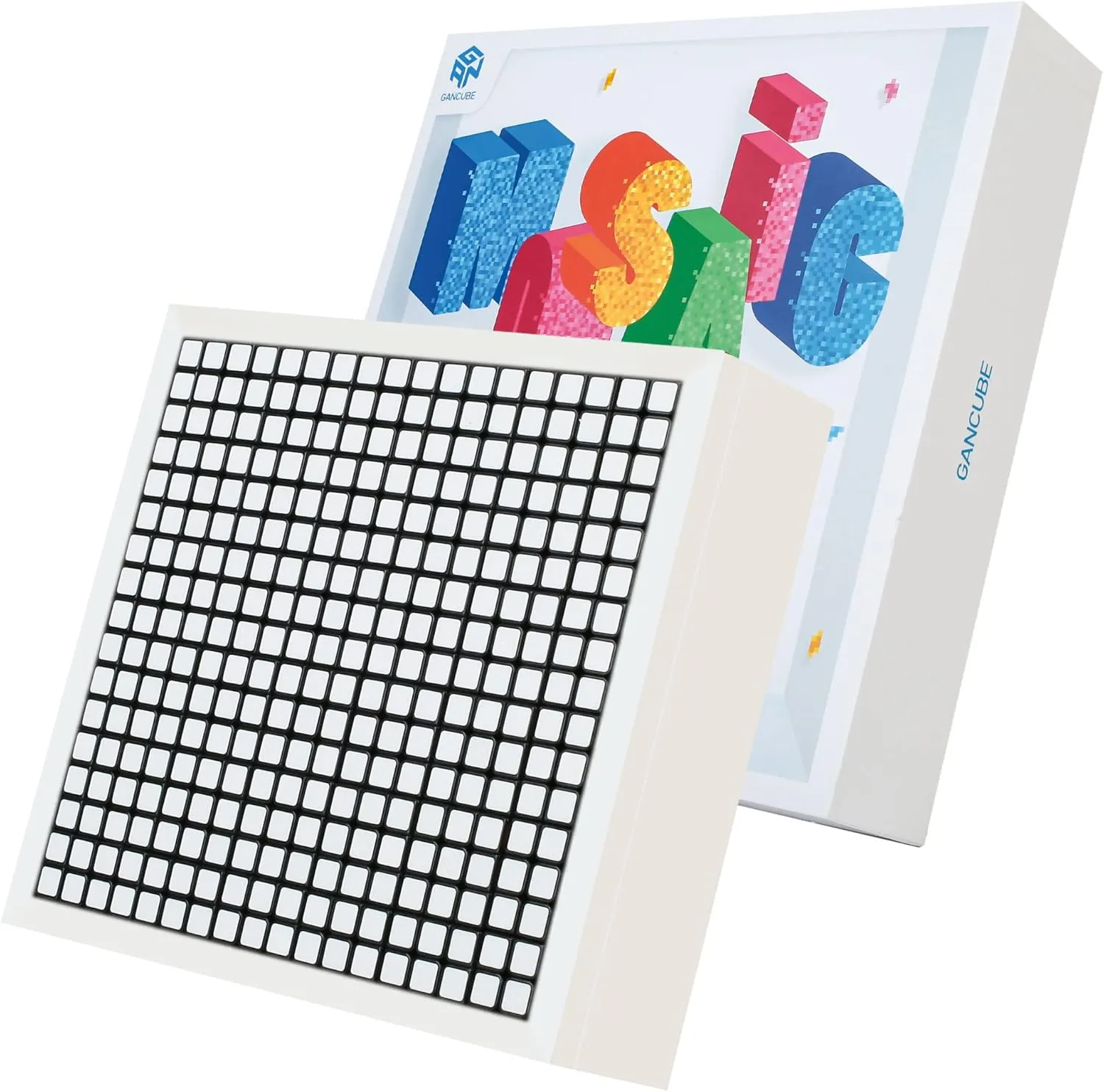 GAN Mosaic Cube, 6x6, 36 Pc 3x3 Mini Cubes with Puzzle Plate, with Puzzle Plate, Magic Cube Puzzles Toy for Kids Adults