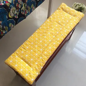 Indoor/Outdoor Bench Cushion Cotton Garden Furniture Loveseat Cushion,Long Thick Soft Sofa Swing Chair Cushion Pad,Patio Garden Deck Backrest Fresco Settee Seat Cushion