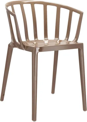 Kartell SFCH-K5806-29 Dining Chair, Dove W20.1/D20.1/H29.5/SH18.1 inches (51/51/75/46 cm), Venice