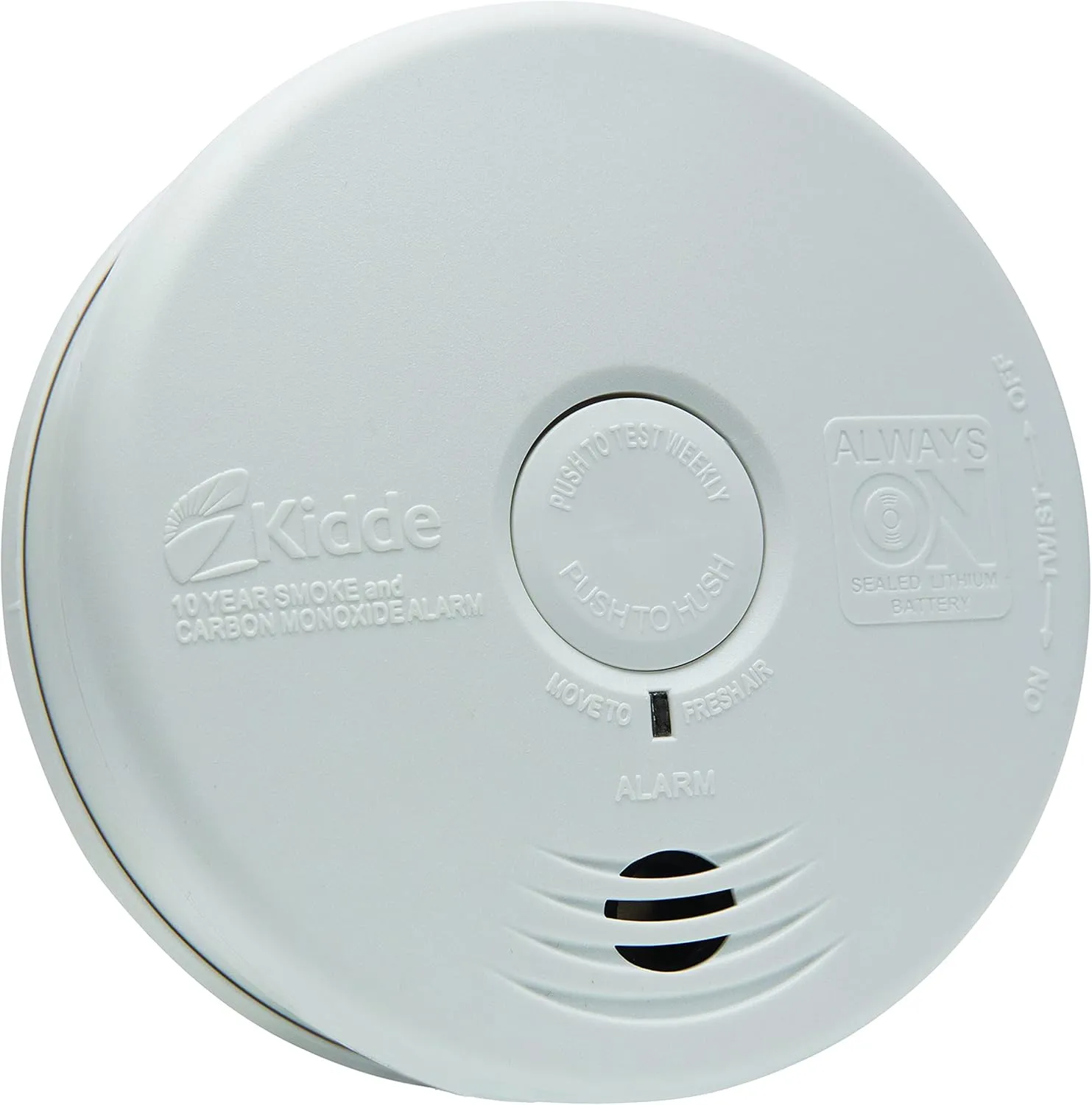 Kidde Smoke Detector & Carbon Monoxide Detector Combo with 10-Year Battery,‎White