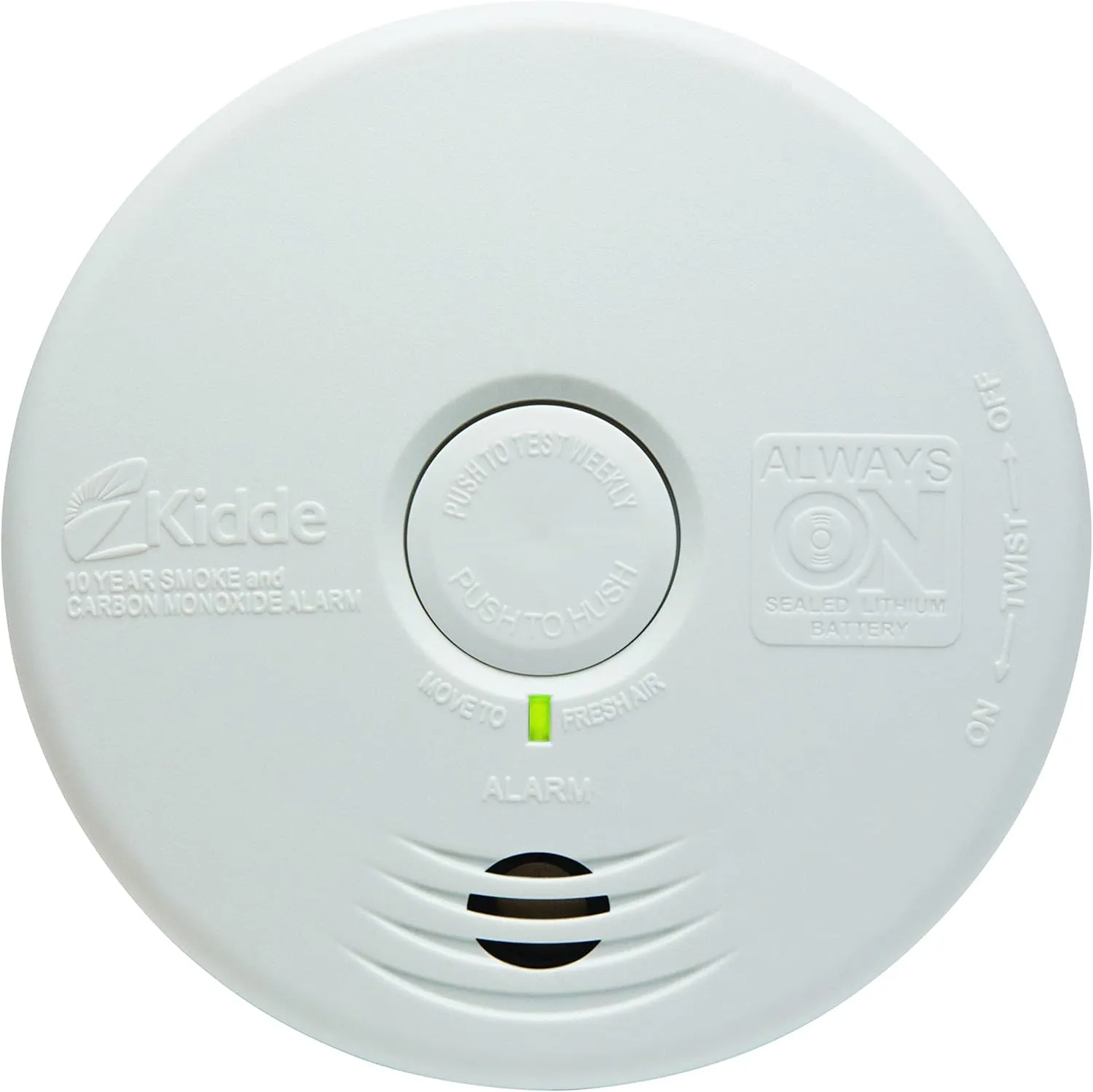 Kidde Smoke Detector & Carbon Monoxide Detector Combo with 10-Year Battery,‎White