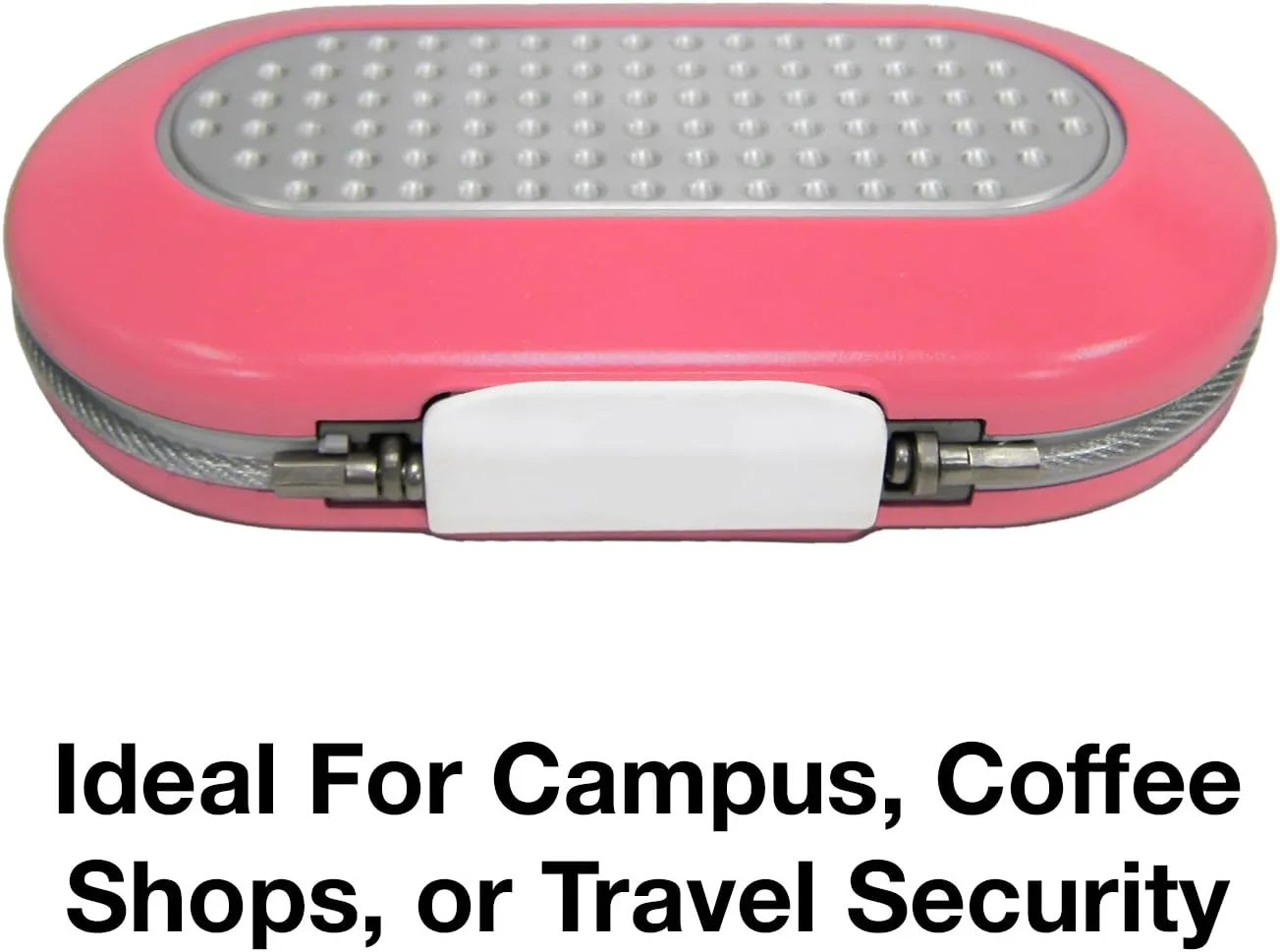 Master Lock Pink Portable Small Lock Box, Set Your Own Lock Combination Portable Safe, Personal Travel Safe for Phone, Passport, Money, ‎5900DPNK