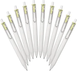 Mitsubishi Pencil Uni-Ball One Gel Ballpoint Pen, 0.38, Pickle, 10 Pieces, Hako UMNS38.PIL 10P