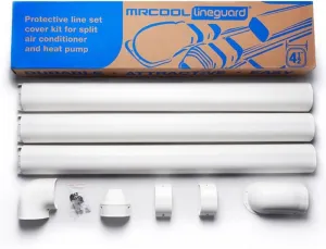 MRCOOL COMFORT MADE SIMPLE 852895007318 MrCool LineGuard 4.5" Line Set Cover-12 ft, [IM] Gray/Silver