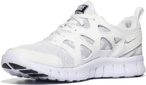 Nike Boy's Free Run 2 (Big Kid) White/Black/Wolf Grey 5.5 Big Kid M