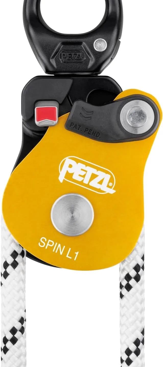 PETZL Unisex Spin L1 Simple Pulley with Very High Output with Walker