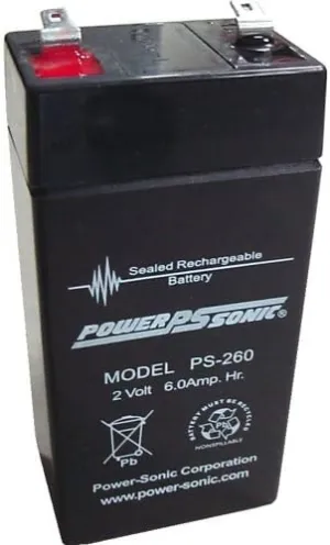 Power-Sonic PS-260 Sealed Lead Acid Battery w/ F1 Terminal