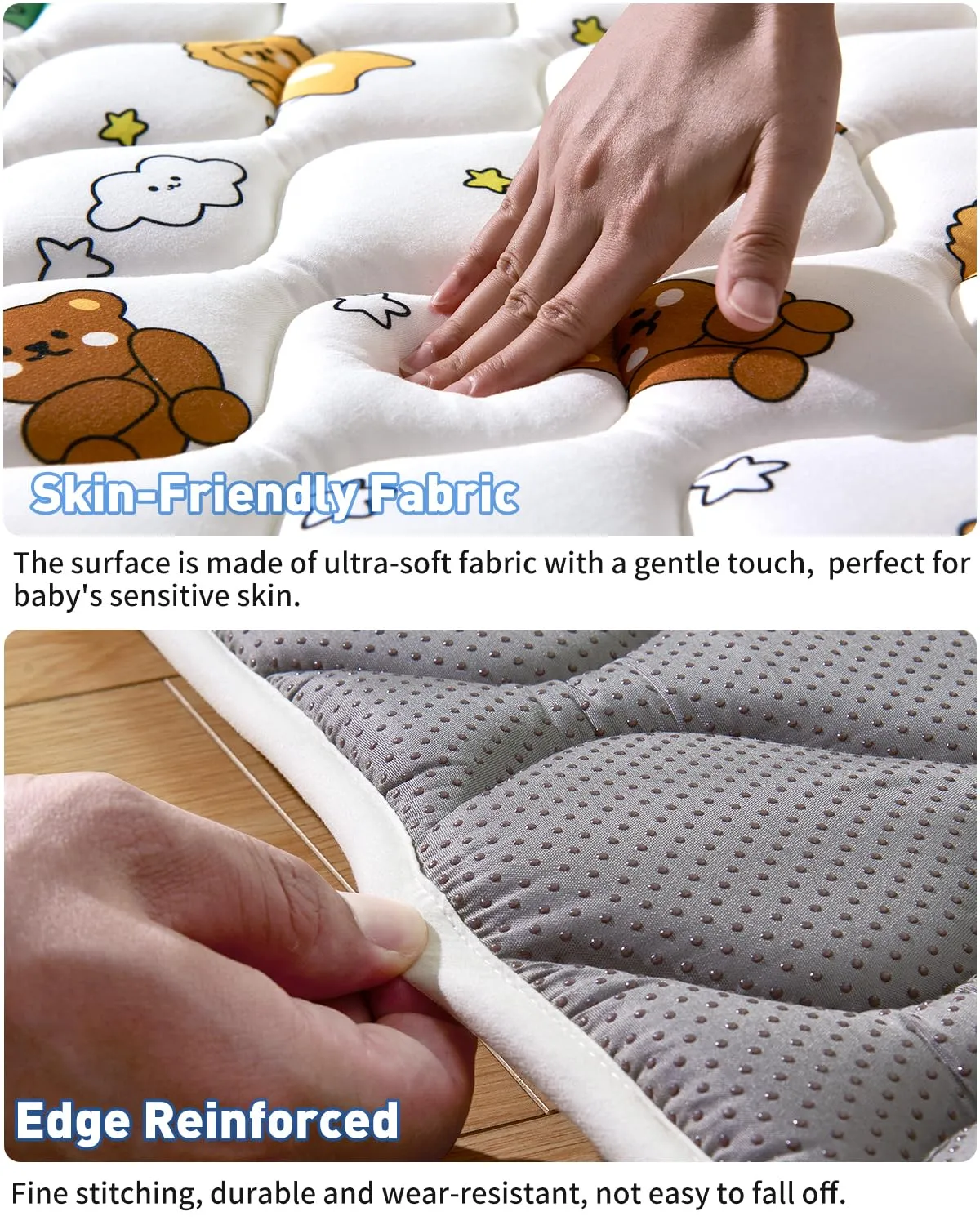 Premium Foam Baby Play Mat 79" X 71", Extra Large Soft Thicker Activity Playmats for Babies, Toddlers, Infants, Play & Tummy Time, Foldable & Machine Washable Baby Crawling Mat
