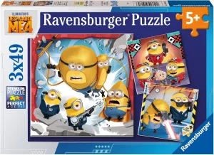 Ravensburger Despicable Me 4: Minions 3x49 Piece Jigsaw Puzzle Set for Kids - Screen-Free Activity Boosts Concentration and Focus