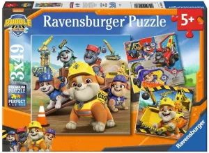 Ravensburger Kinderpuzzle - 12004168 Rubble & Crew - Puzzle for Kinder ab 5 Jahren, mit 3x49 Teilen