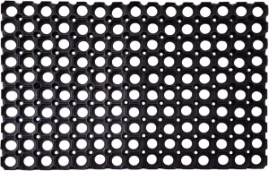 SafetyCare Interlocking Rubber Drainage Floor Mat - Anti-Fatigue - 24 x 16 inches - 12 Mats