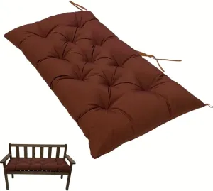 SeaHome Indoor/Outdoor Bench Cushion,Waterproof Swing Seat Cushion,Outdoor Chair Cuhion,for Lounger Garden Furniture Patio Loveseat Bench (47.2" x 19.7", Coffee)