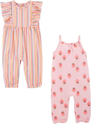 Simple Joys by Carter's baby-girls 2-pack Fashion Jumpsuits