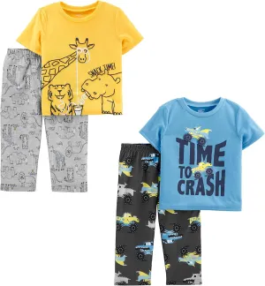 Simple Joys by Carter's Boys' 4-Piece Poly Pajamas