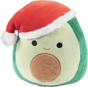Squishmallow Official Christmas Winter Holiday Kellytoy Plush Squishy Soft Plush Toy Animals (Austin Avocado (Christmas Hat), 4.5 Inch)