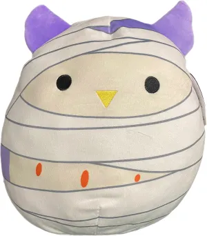 Squishmallow Official Kellytoy Halloween Spooky Collectible Soft Pillow Animals (Holly Owl (Mummy), 12 Inch)