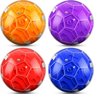 Sumind 4 Pcs 3D Puzzle Maze Ball Magic Brain Teaser Puzzles for Adults Gravity Cube Ball Maze Fidget Games Educational Toys Memory Hard Challenges for Easter Gifts
