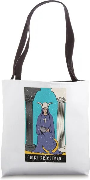 The High Priestess Tarot Card Reading Witch Aesthetic Tote Bag