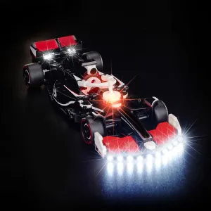 Upgraded Led Light Kit Compatible with Lego MoneyGram Haas F1 Team VF-24 Race Car Building Set, Lights Decoration Compatible with Lego 77250 (Model Not Included)