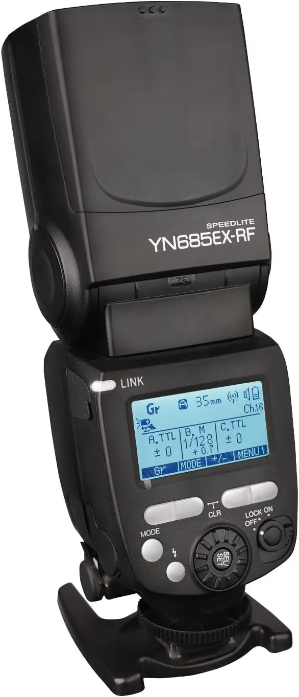 YONGNUO YN685EX-RF GN60 TTL Flash Speedlite for Sony Camera, HSS 1/8000S Master Slave Flash Unit, with bulit-in 2.4G Trigger System