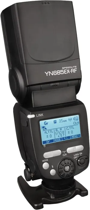 YONGNUO YN685EX-RF GN60 TTL Flash Speedlite for Sony Camera, HSS 1/8000S Master Slave Flash Unit, with bulit-in 2.4G Trigger System